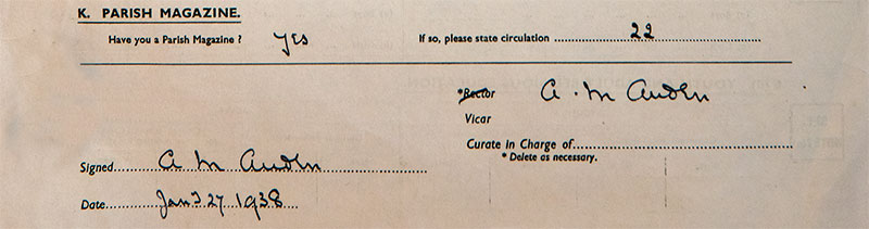 Parochial Stats 1937