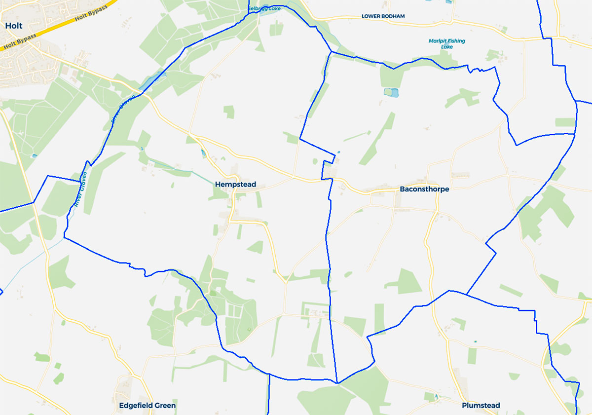 Parish boundary map