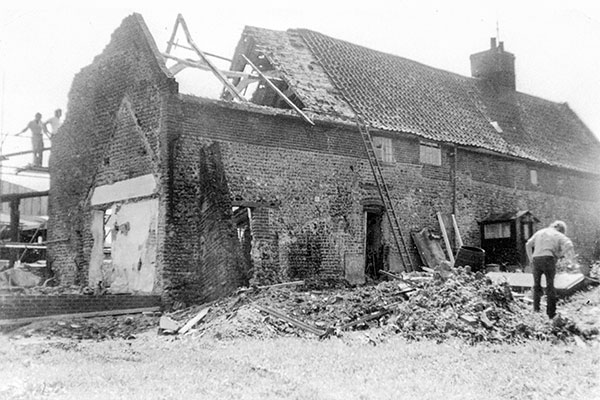 Church Farm dairy being converted to become Lynnwood House c.1975