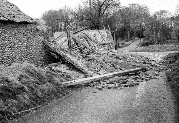 Church Farm barn collapse
