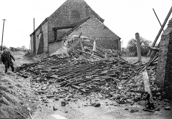 Church Farm barn collapse