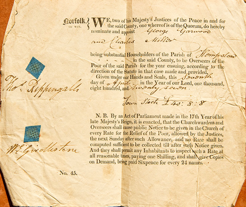 Appointment Hempstead Overseers - 7th April 1827