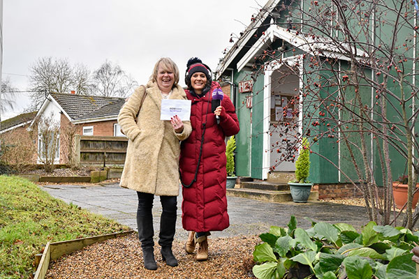 Lesley Lennox with Julie Reinger