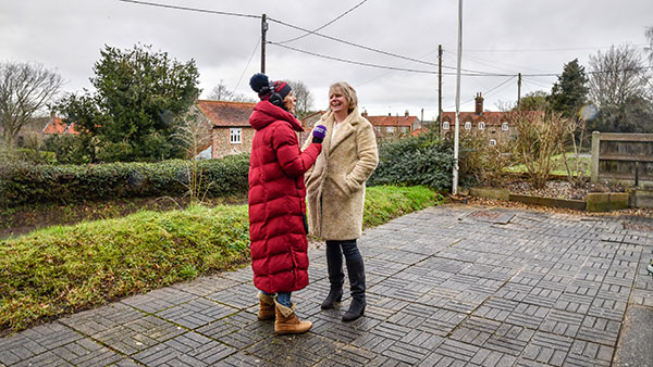Lesley Lennox with Julie Reinger
