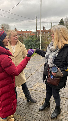 Moira Ratcliffe, Lesley Lennox and Julie Reinger